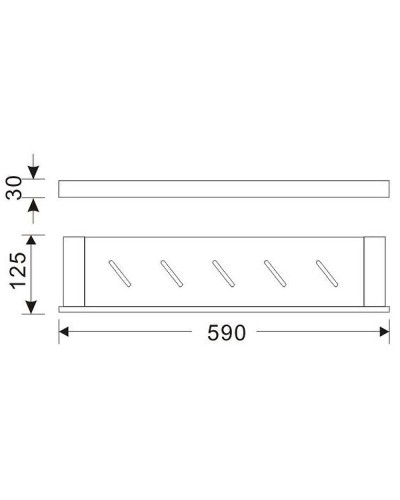 Полка корзина Orans P-7202 7202000 Черная матовая