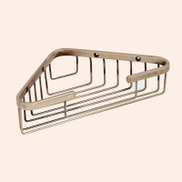 Полка корзина TW Harmony TWHO534br угловая Бронза