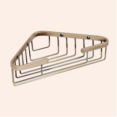 Полка корзина TW Harmony TWHO534br угловая Бронза