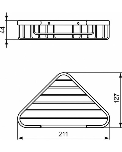 Полка корзина Ideal Standard IOM A9105XG угловая Черный шелк