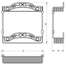 Полка корзина Migliore Complementi 22023 Бронза