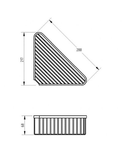 Полка корзина Migliore Complementi 22042 угловая Хром