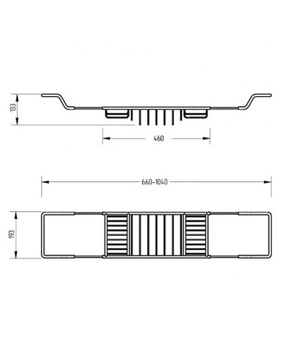 Полка корзина Migliore Complementi 22001 Хром