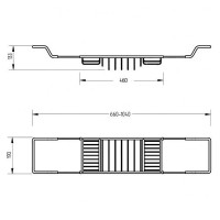 Полка корзина Migliore Complementi 22003 Золото