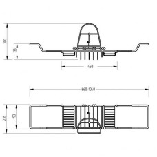 Полка корзина Migliore Complementi 22005 Бронза