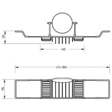 Полка корзина Migliore Complementi 22008 Бронза