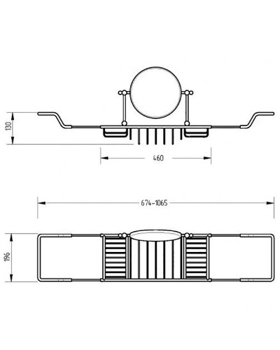 Полка корзина Migliore Complementi 22008 Бронза
