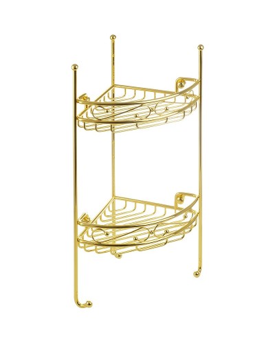Полка корзина Migliore Complementi 22938 угловая Золото