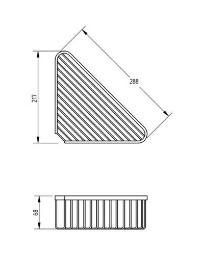 Полка корзина Migliore Complementi 22059 угловая Медь