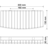 Полка корзина WasserKRAFT Isar K-1811 Темная бронза