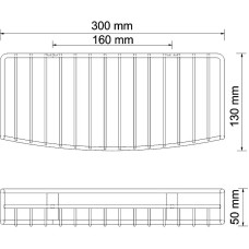 Полка корзина WasserKRAFT Isar K-1811 Темная бронза