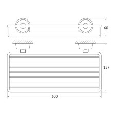 Полка корзина FBS Vizovice VIZ 049 Хром