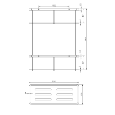 Полка AltroBagno B 082603 Cr