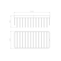 Полка для ванной WONZON & WOGHAND, Хром (WW-4102)