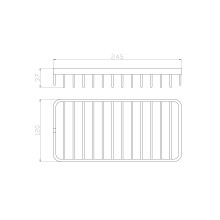 Полка для ванной WONZON & WOGHAND, Хром (WW-4101)