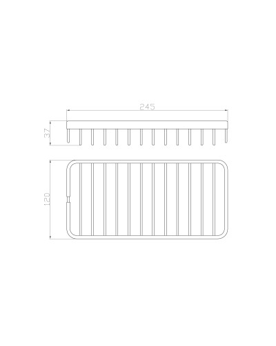 Полка для ванной WONZON & WOGHAND, Хром (WW-4101)