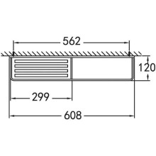 Металлическая полка Cezares Maxima CZR-F-8916 Хром