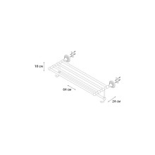 Полка для полотенец Fixsen Retro FX-83815A Бронза