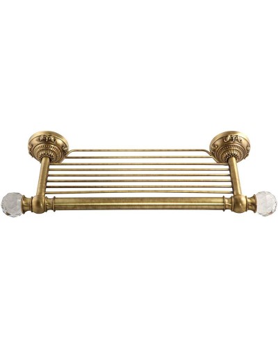 Полка для полотенец Migliore Cristalia 16776 Бронза с кристаллами Swarovski