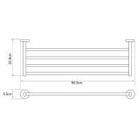Полка для полотенец WasserKRAFT Rhein K-6211 Хром