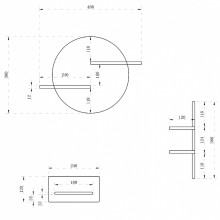 Полка из искусственного камня Abber Stein AS1656 Белая матовая
