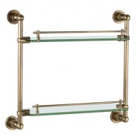 Стеклянная полка Aquanet 3852 189273 Латунь