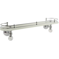 Стеклянная полка Migliore Cristalia 16807 Хром с кристаллами Swarovski