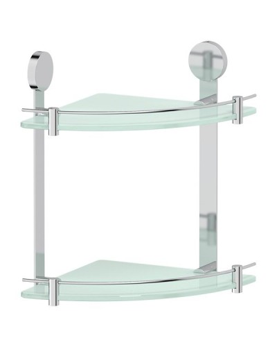 Стеклянная полка Artwelle Harmonie HAR 040 угловая Хром