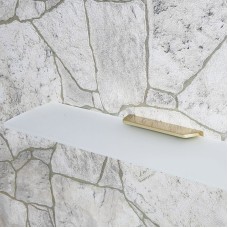 Стеклянная полка WasserKRAFT Aisch K-5924 Золото матовое