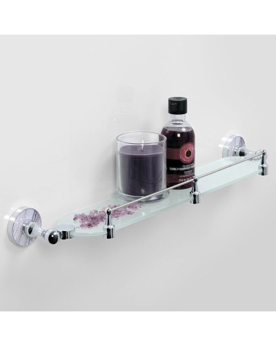 Стеклянная полка WasserKRAFT Aland K-8544 Хром