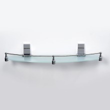 Стеклянная полка WasserKRAFT Lopau K-6044 Хром