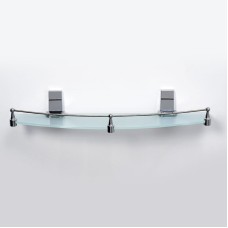 Стеклянная полка WasserKRAFT Lopau K-6044 Хром