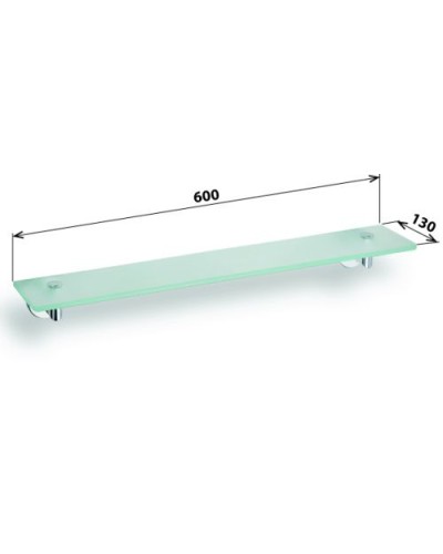 Полка стеклянная Bemeta Omega 104202042 Глянец