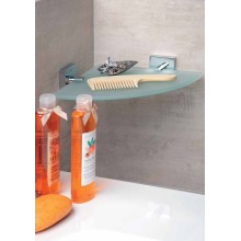 Стеклянная полка Bemeta Beta 132102012 угловая Хром