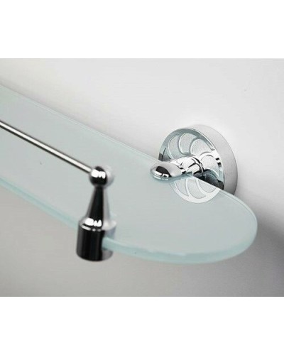 Стеклянная полка WasserKRAFT Isen K-4044 Хром