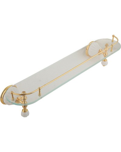 Стеклянная полка Migliore Olivia 17464 Золото Белая