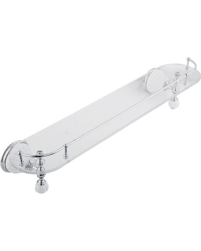 Стеклянная полка Migliore Olivia 17495 Хром Белая