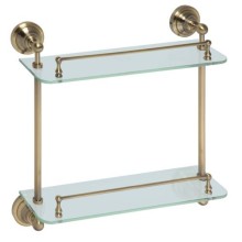 Полочка стеклянная Bemeta Retro bronze 144102127 Бронза