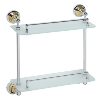 Полочка Bemeta Retro Gold and Сhrom 144202128 Золото хром