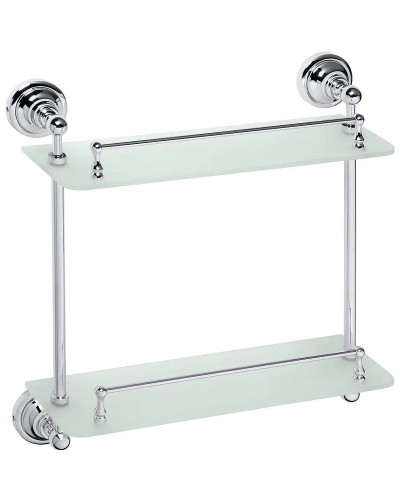 Стеклянная полка Bemeta Retro chrom 144301122 Хром