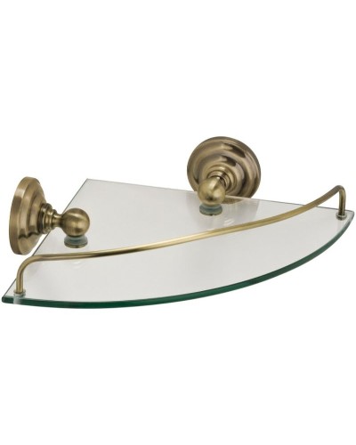 Стеклянная полка Fixsen Retro FX-83803A угловая Бронза