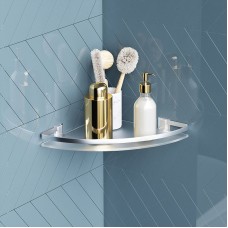 Стеклянная полка AM.PM Sense L A7456100 угловая Серебристая