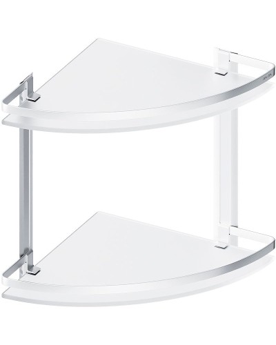 Стеклянная полка AM.PM Sense L A7456200 угловая Серебристая