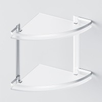 Стеклянная полка AM.PM Sense L A7456200 угловая Серебристая