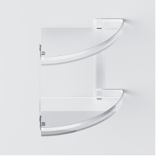 Стеклянная полка AM.PM Sense L A7456200 угловая Серебристая