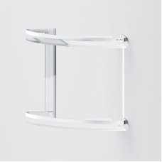 Стеклянная полка AM.PM Sense L A7456200 угловая Серебристая