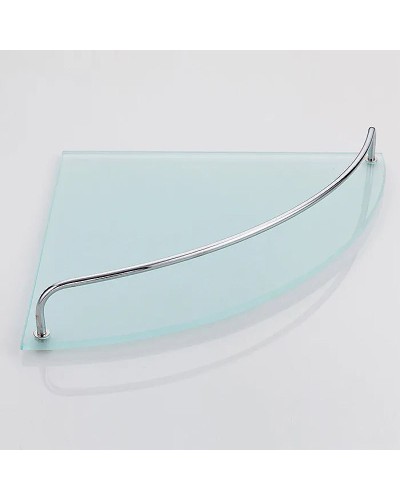 Стеклянная полка Haiba HB1907-2 угловая Хром