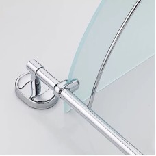 Стеклянная полка Haiba HB1907-2 угловая Хром