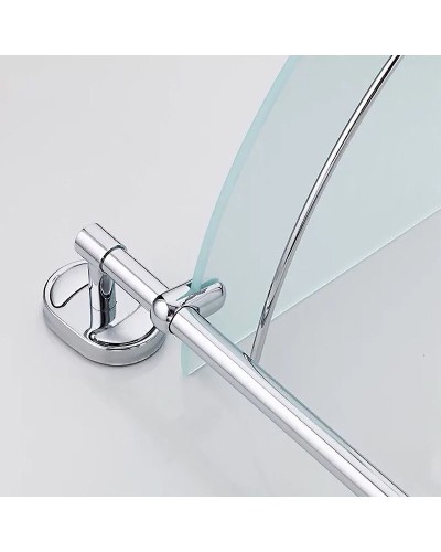 Стеклянная полка Haiba HB1907-2 угловая Хром
