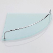 Стеклянная полка Haiba HB1921-1 угловая Хром